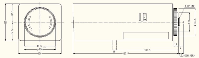 computar12.5-775mm長焦鏡頭尺寸 computar12.5-775mm長焦鏡頭尺寸